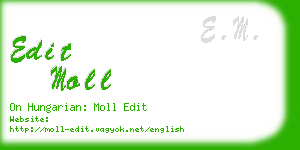 edit moll business card